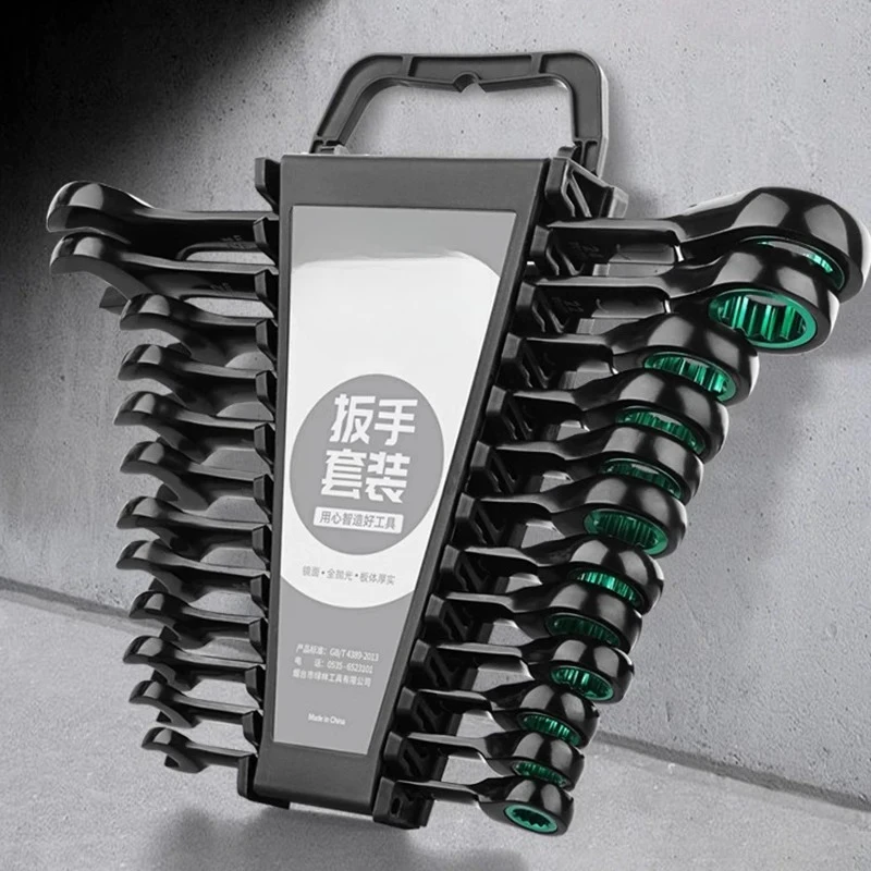 Hand Tools In Workshop - Ratchet Wrench Sets Dual-purpose Labor-saving Wrenchs