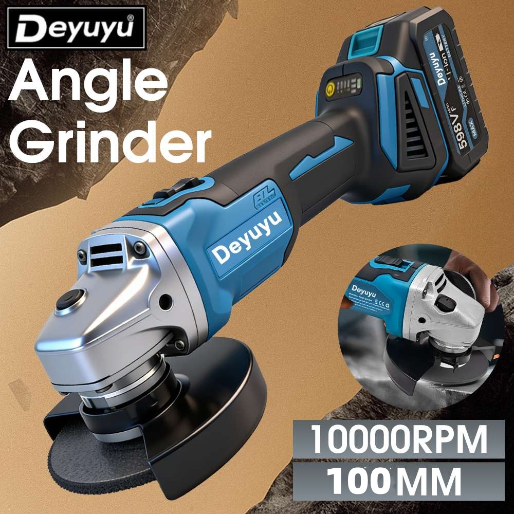 Hand Tools Mechanical Workshop - 100mm Rechargeable Angle Grinder Lithium Battery
