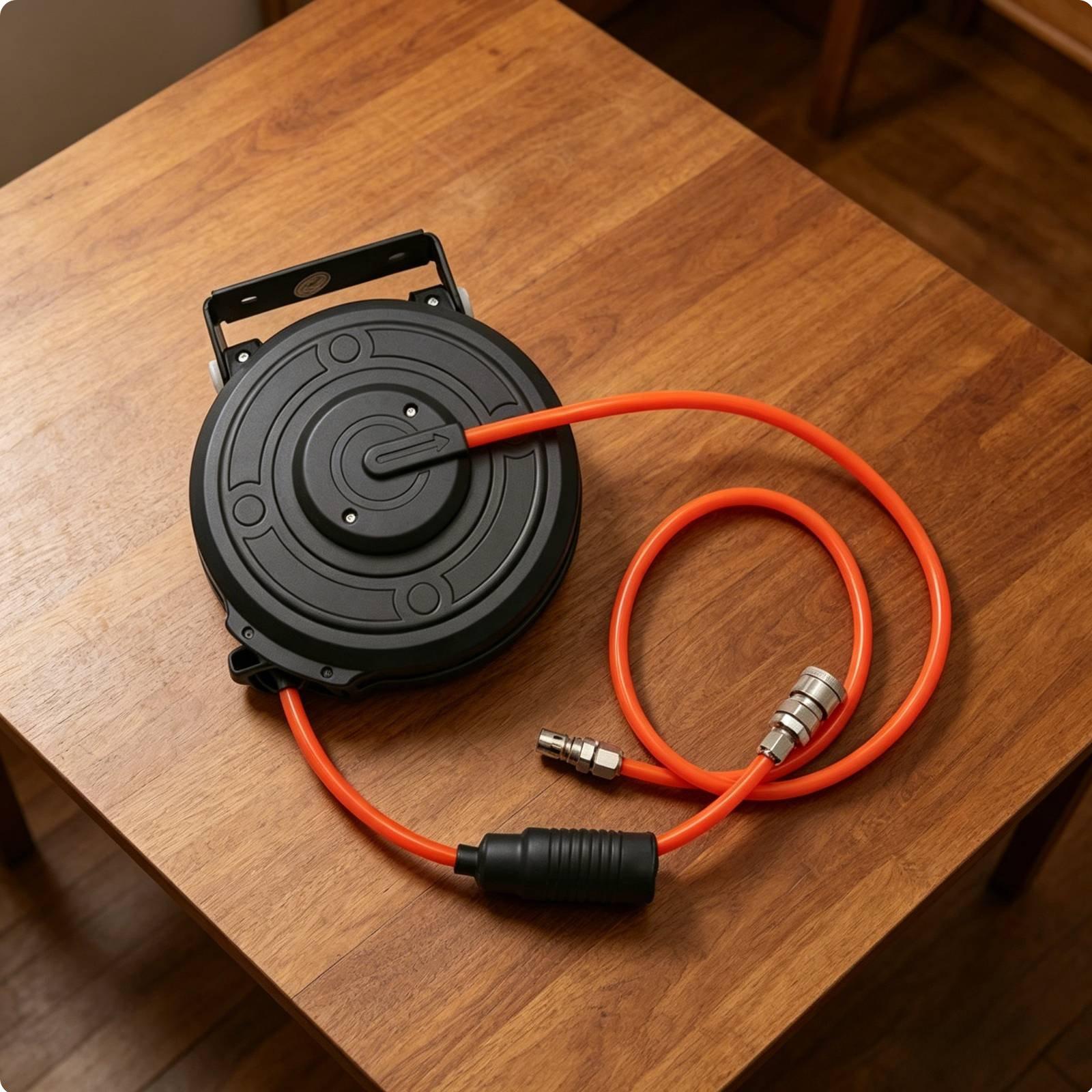 Retractable Pneumatic Air Hose - огляд і ціна Tools In Workshop