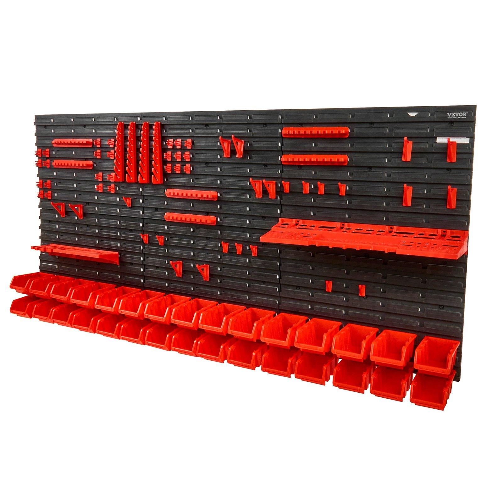 Wall Mounted 30-Bin Plastic Pa - огляд і ціна Workshop Tools Organizer