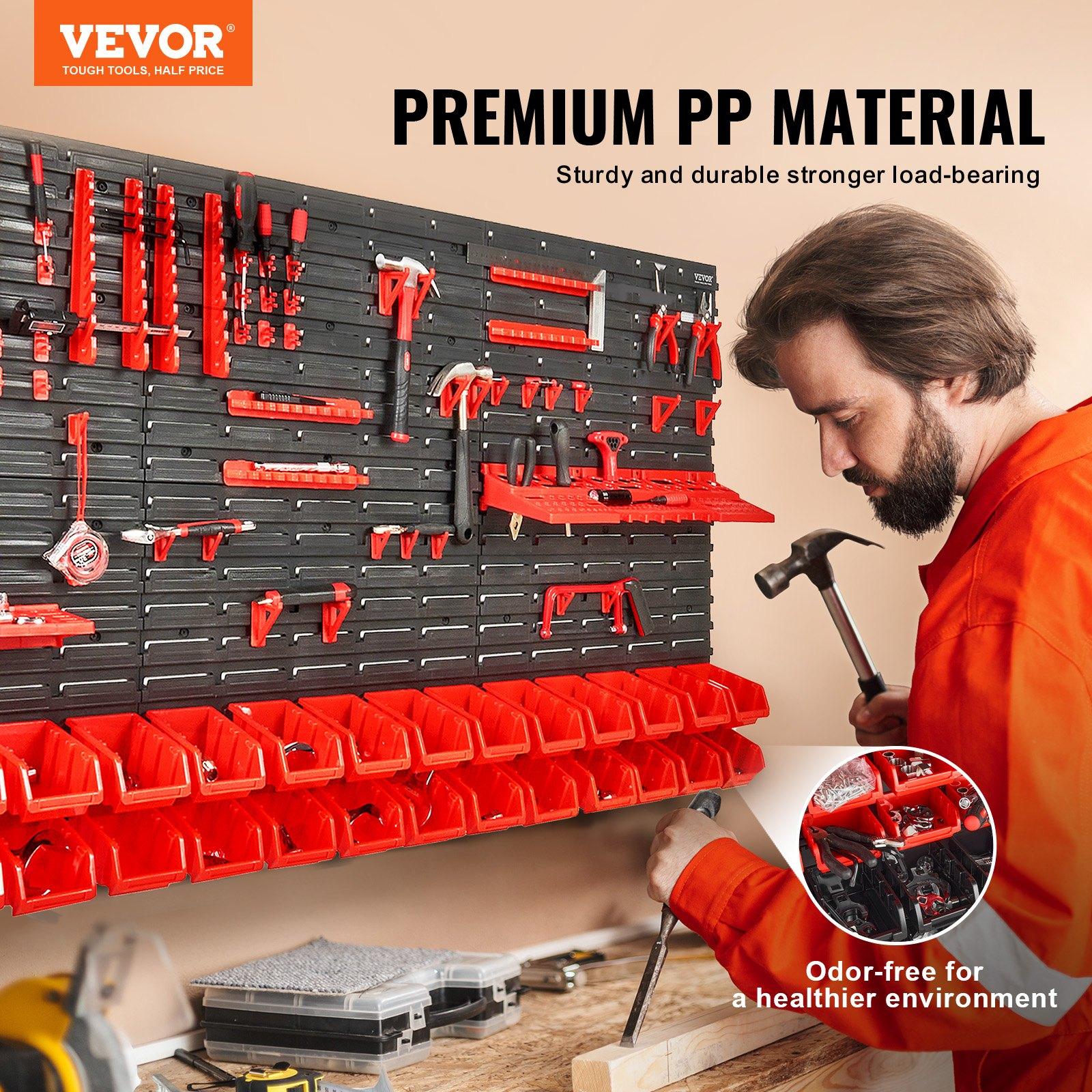 Wall Mounted 30-Bin Plastic Pa - огляд і ціна Workshop Tools Organizer