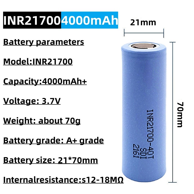 INR 21700-40T Rechargeable Li- - огляд і ціна Tools Vape