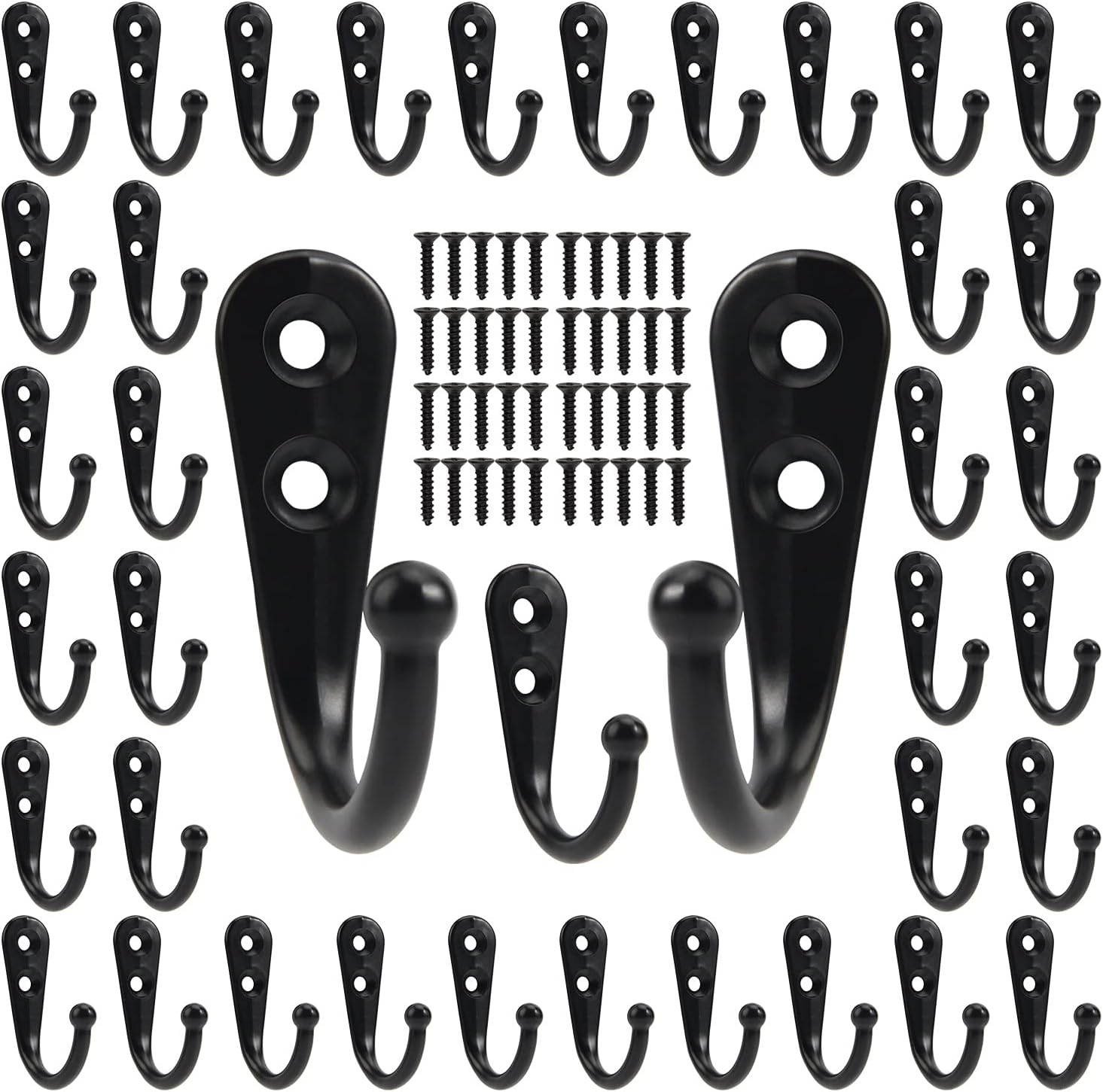 Black Metal Hooks with Screws  - огляд і ціна Screw Organizer Kit