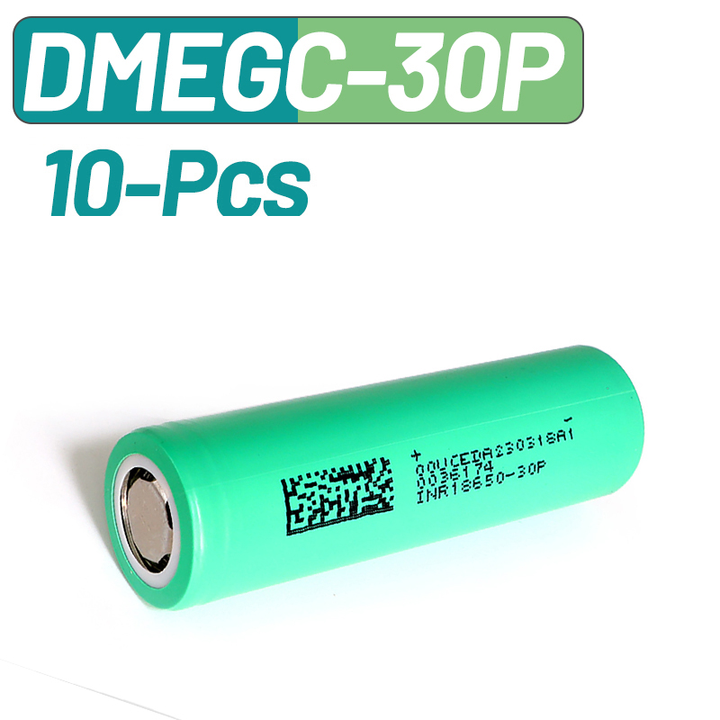 10PCS DMEGC 30P INR18650 3000m - огляд і ціна Tools Vape