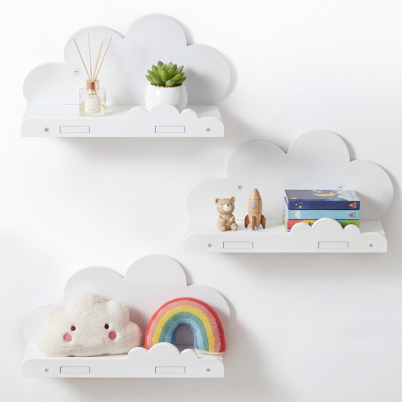 3 Pcs Cloud Shape Floating She - огляд і ціна Screw Organizer Kit