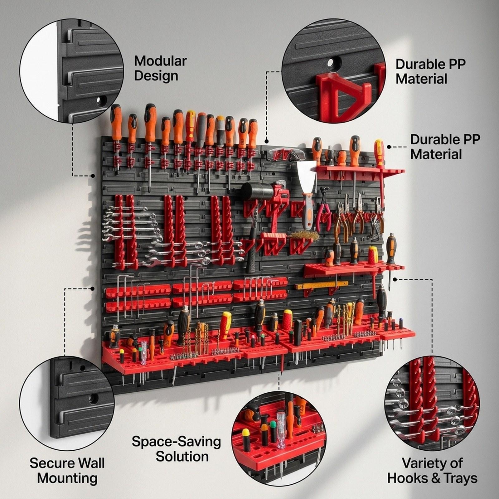 Wall Mounted Storage Bins with - огляд і ціна Workshop Tools Toy