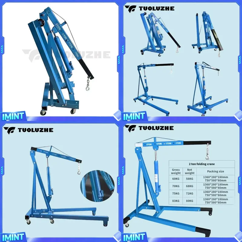 2-ton Foldable Blue Car Engine - огляд і ціна Hand Tools Mechanical Workshop